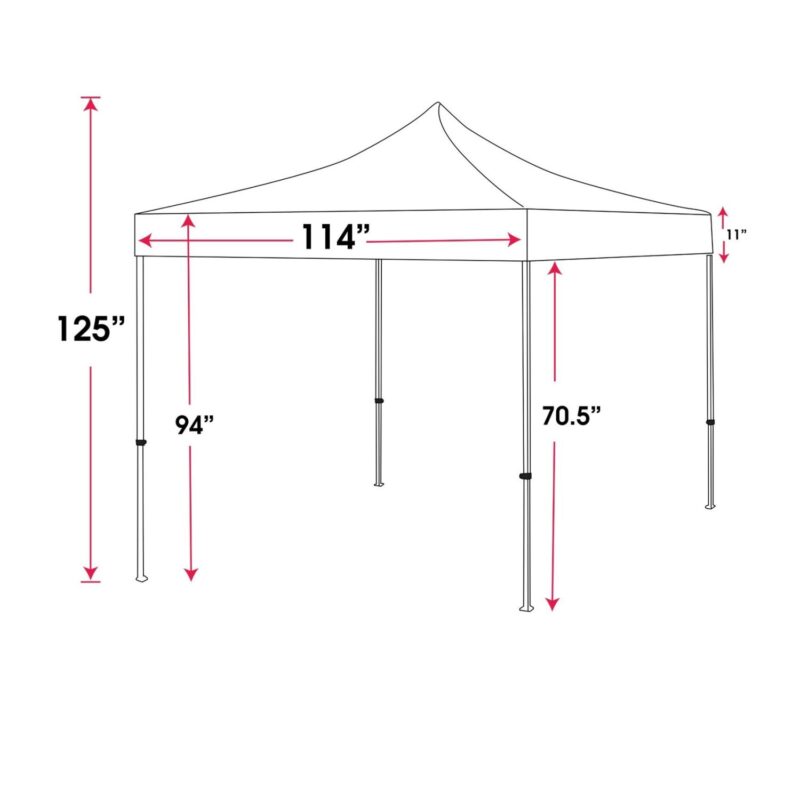 Custom 10' Pop Up Tent (Full Color) - 1