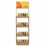 Custom 4-Shelf Wood Display Stand - 1