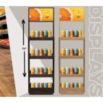 Custom 4-Shelf Wood Display Stand
