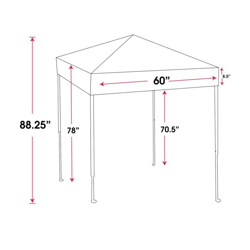 Custom 5' Pop Up Tent (Full Color) - 1