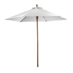 Custom 7' Bamboo Recycled Market Umbrella - 1