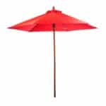 Custom 7' Bamboo Recycled Market Umbrella - 2