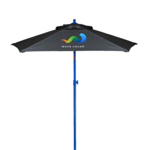 Custom 7' Colored Steel Market Umbrella
