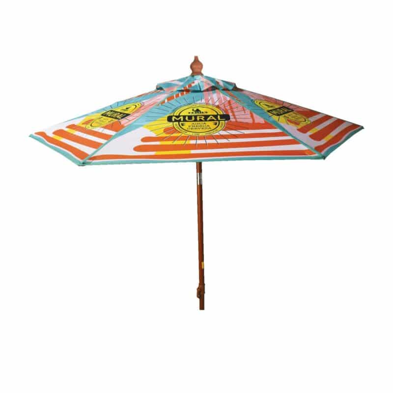 Custom 7' Full Color Steel Market Umbrella