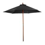 Custom 7' Wooden Market Umbrella - 2