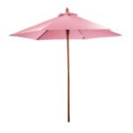 Custom 7' Wooden Market Umbrella - 4