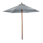 Custom 7' Wooden Market Umbrella - 6