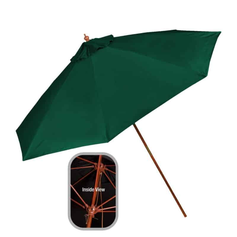 Custom 9' Wooden Market Umbrella - 4