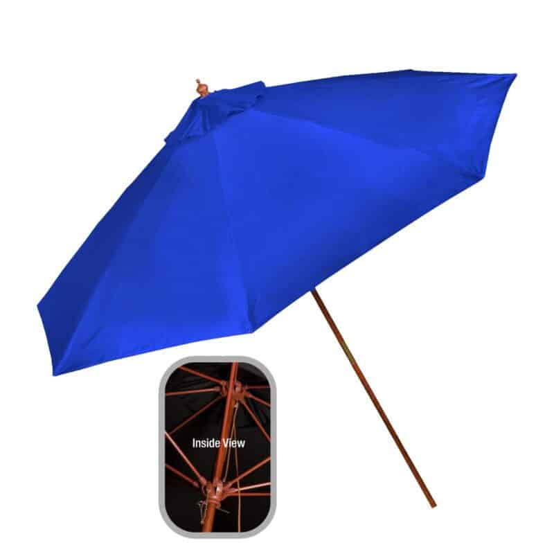 Custom 9' Wooden Market Umbrella - 6