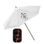 Custom 9' Wooden Polyester Market Umbrella - 8