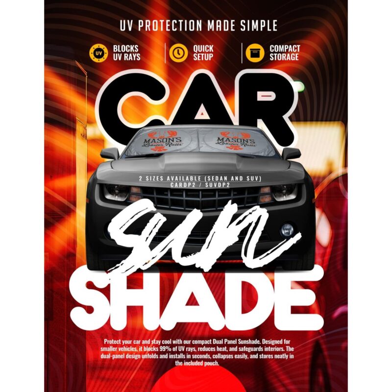 Custom Dual Panel Car Shade - 2