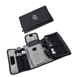 Custom Folding Electronics Organizer Carrying Case