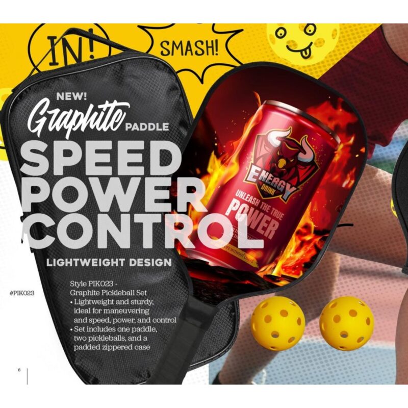Custom Graphite Pickleball Set (Single) - 3