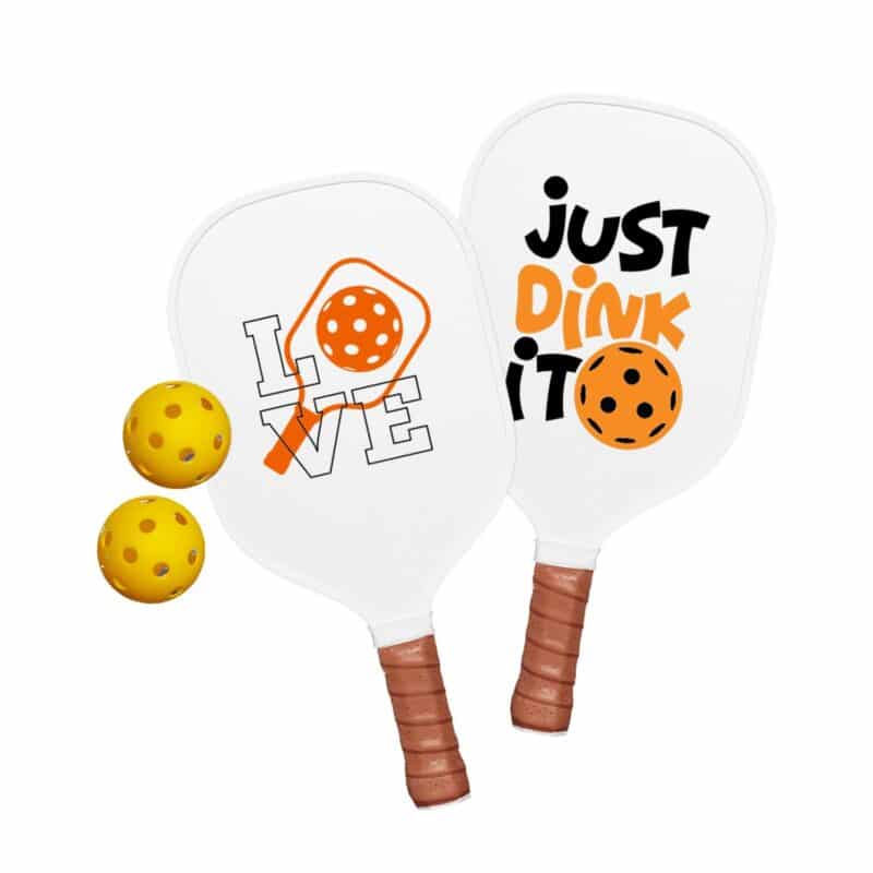 Custom Smasher Pickleball Set White